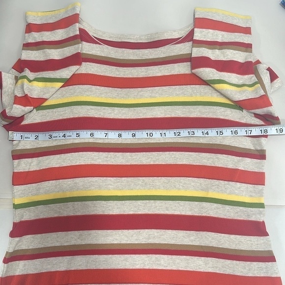 Talbots Striped Jersey Top Size: L - Picture 5 of 5